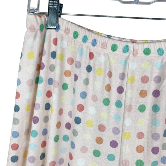 Polkadot England Pajama Pants Lounge Joggers Soft Colorful Women's L - Picture 3 of 9